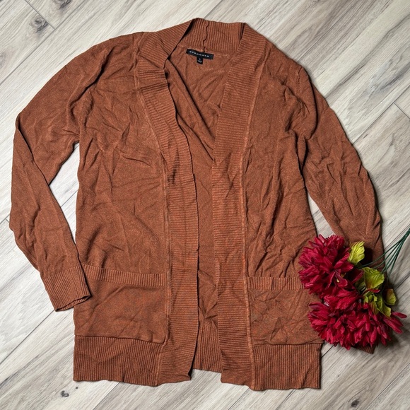 Staccato Sweaters - Staccato Warm Rust Cardigan Sweater